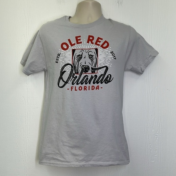 Ole Red - Ole Red Orlando Florida Graphic Light Grey Short Sleeve Shirt Small - Picture 2 of 8